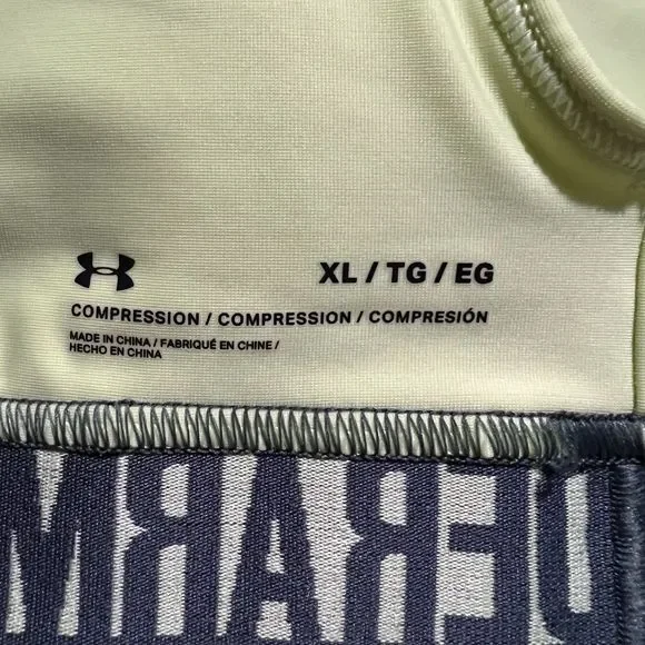 Under Armour Womens Size XL Mid Support Crossback Sports Bra Padding Neon Green - Picture 5 of 7